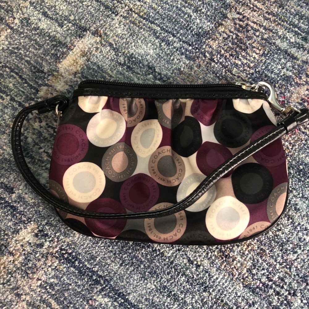 Muticolor Coach Clutch Purse